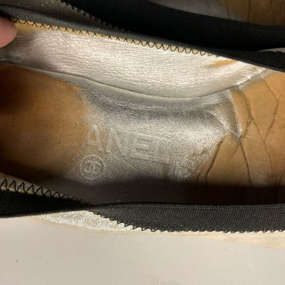 CHANEL Stretch Spirit Interlocking CC Logo Ballet Flat - Picture 7 of 14